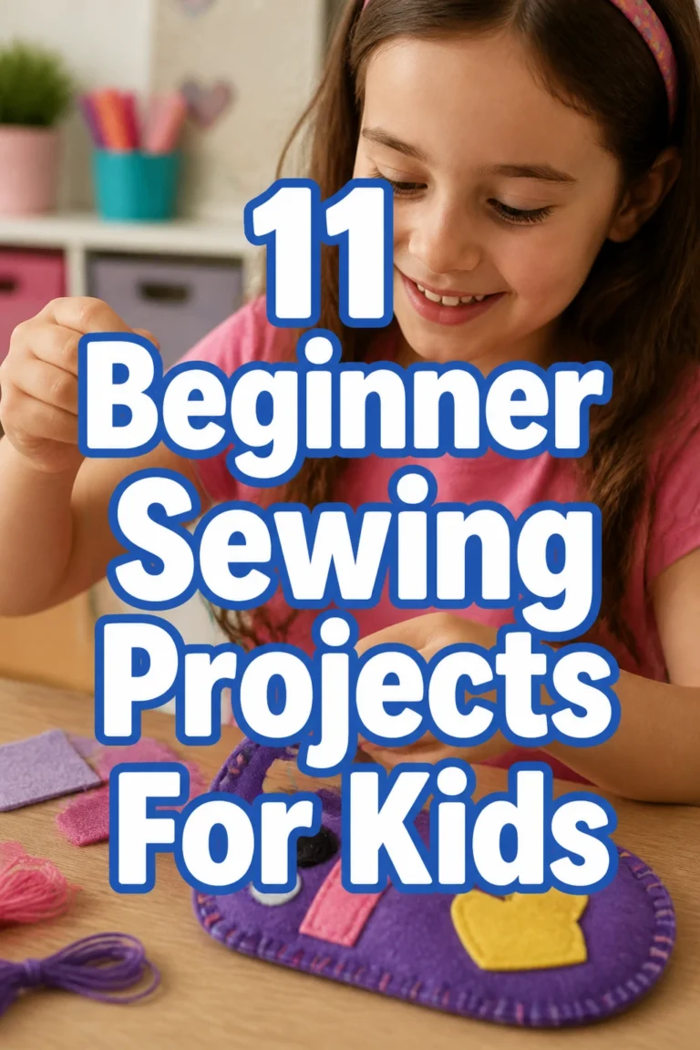 11 Beginner Sewing Projects For Kids