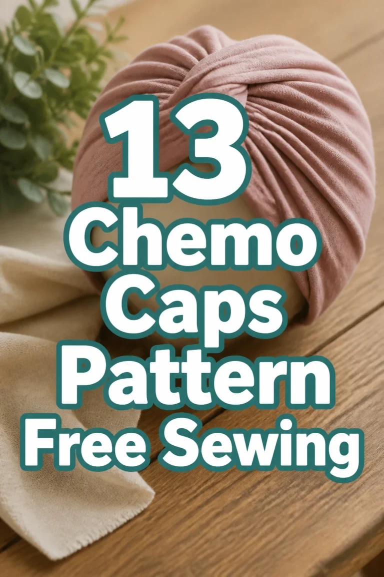 13 Chemo Caps Pattern Free Sewing