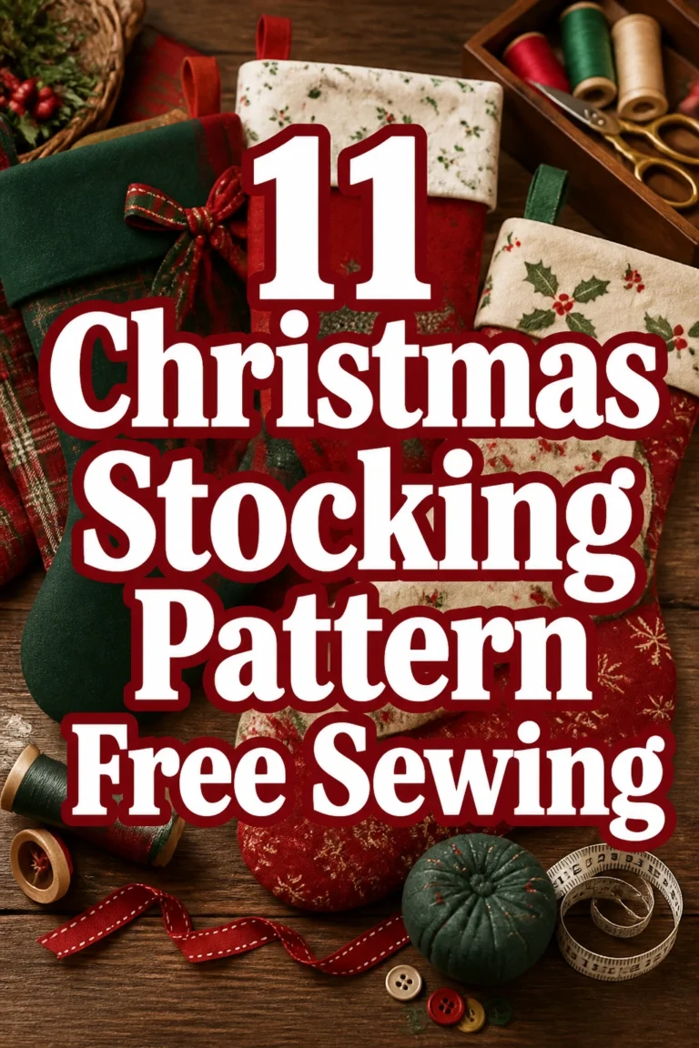 11 Christmas Stocking Pattern Free Sewing