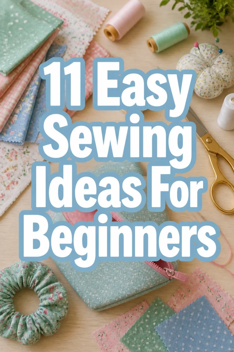 11 Easy Sewing Ideas For Beginners