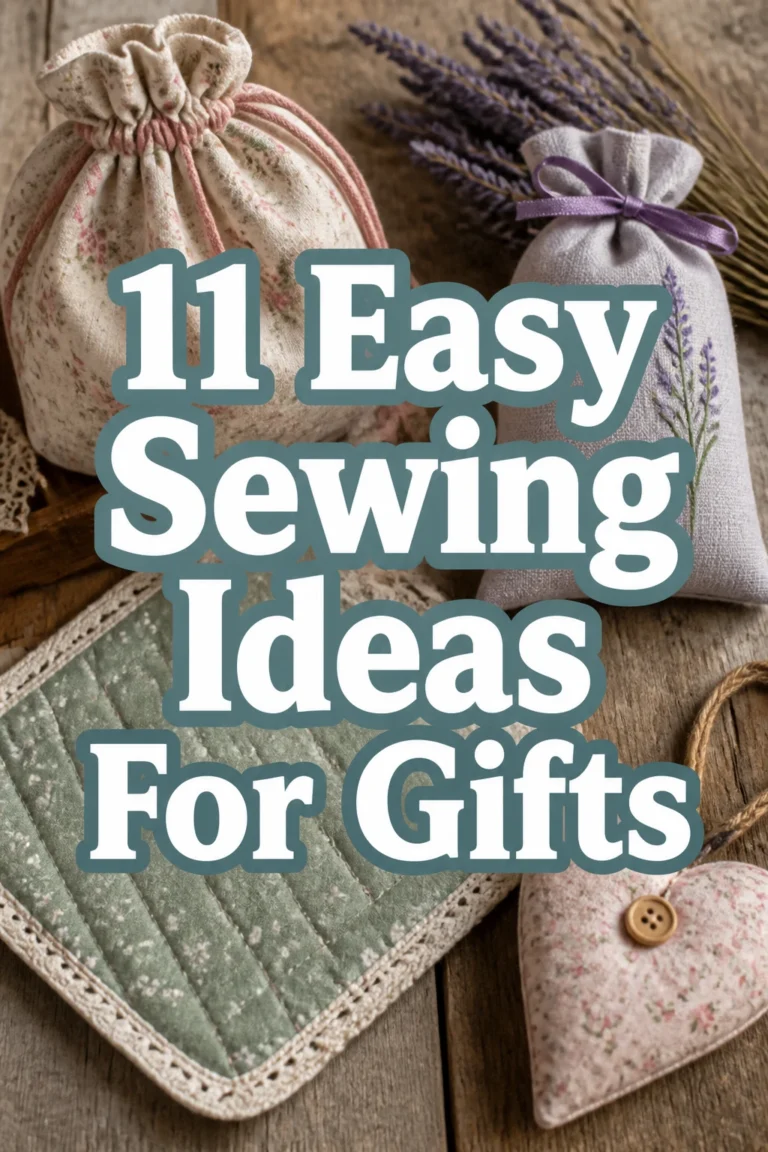 11 Easy Sewing Ideas For Gifts