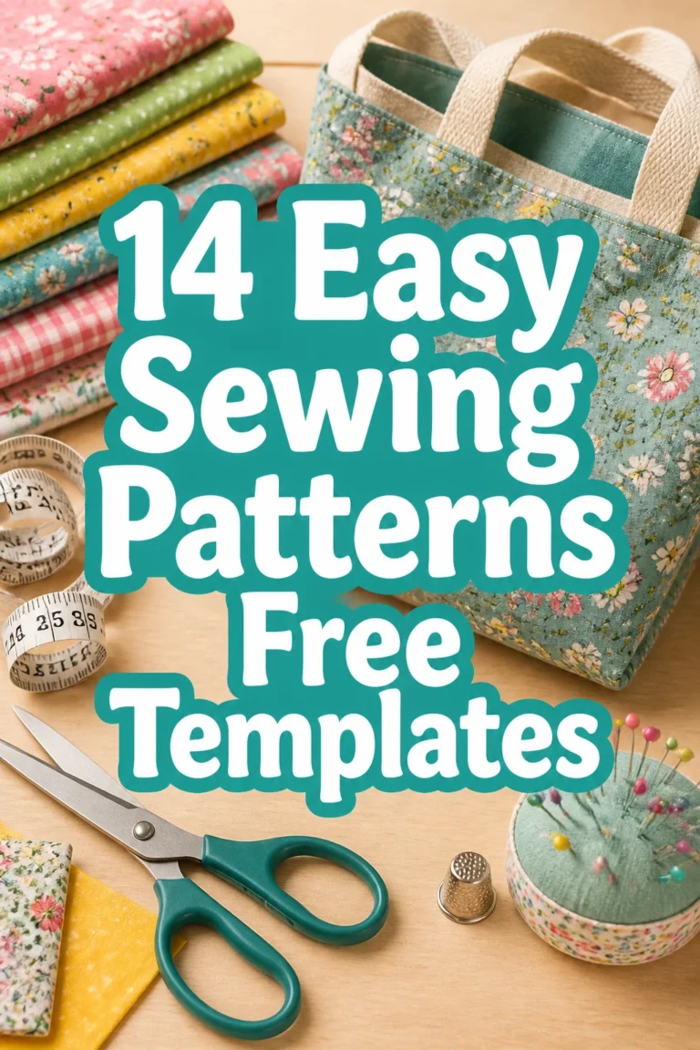 14 Easy Sewing Patterns Free Templates