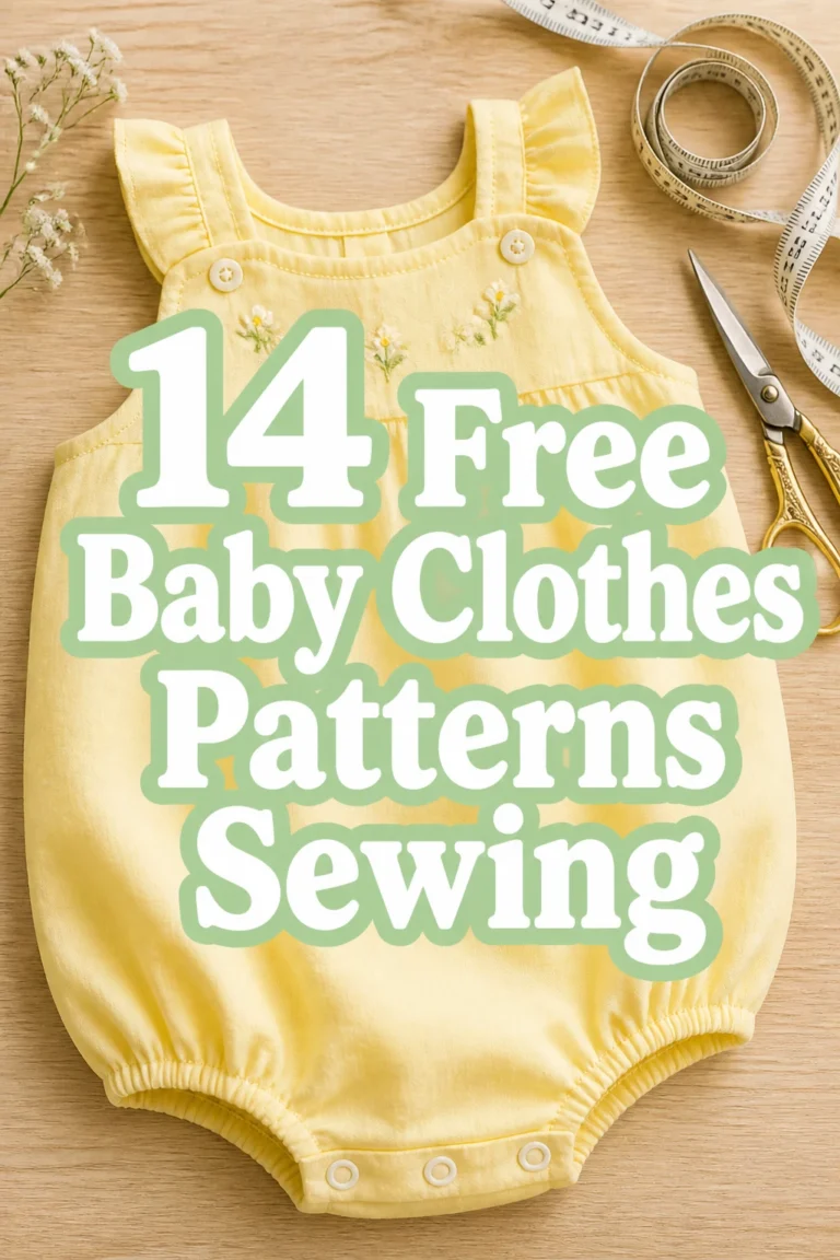 14 Free Baby Clothes Patterns Sewing