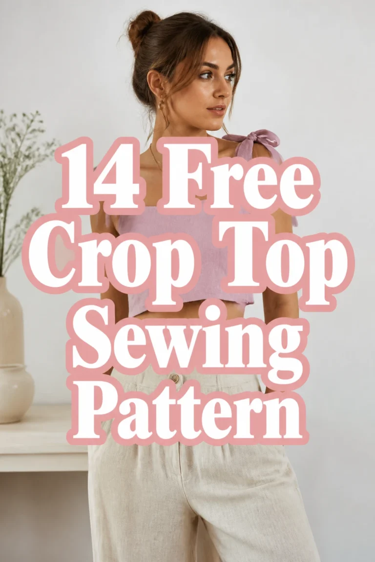 14 Free Crop Top Sewing Pattern