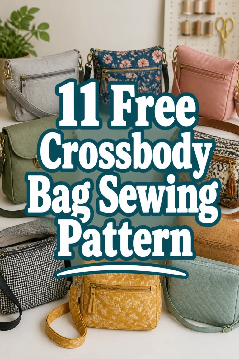 11 Free Crossbody Bag Sewing Pattern