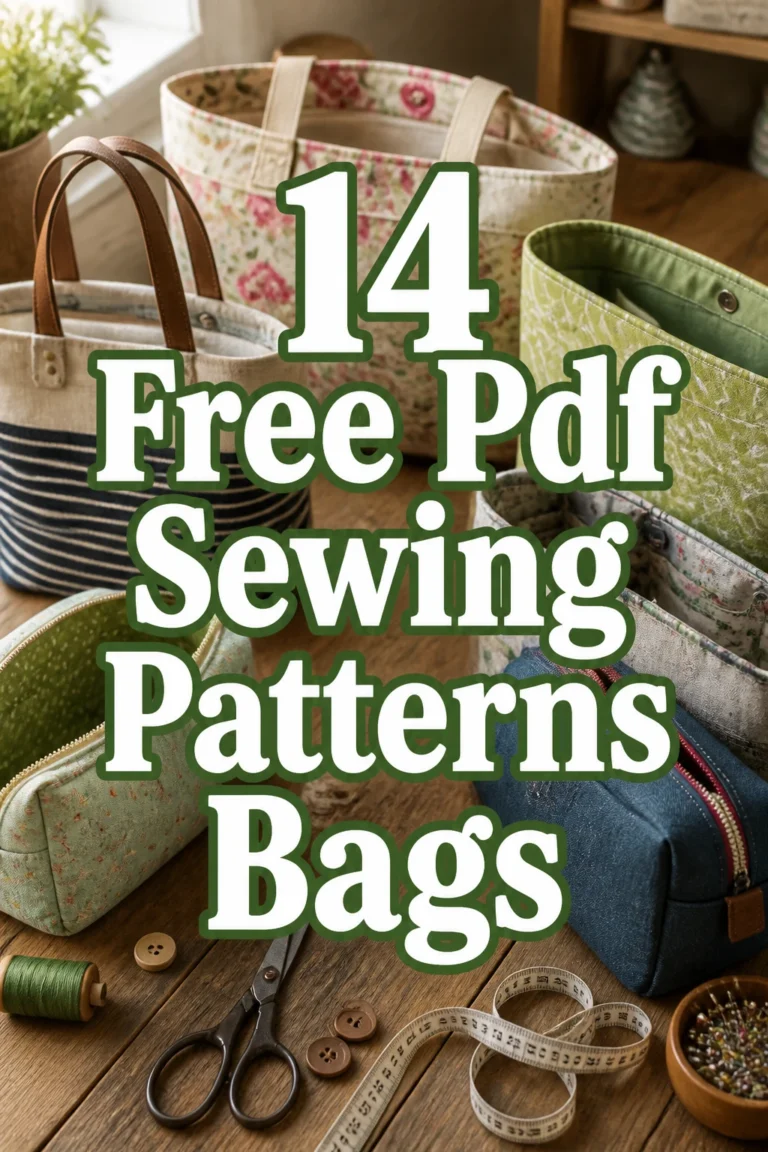 14 Free Pdf Sewing Patterns Bags
