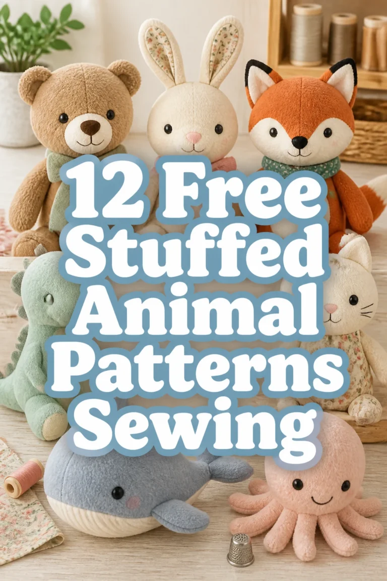 12 Free Stuffed Animal Patterns Sewing