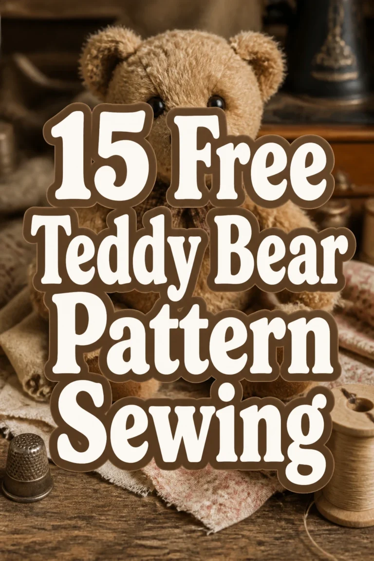 15 Free Teddy Bear Pattern Sewing