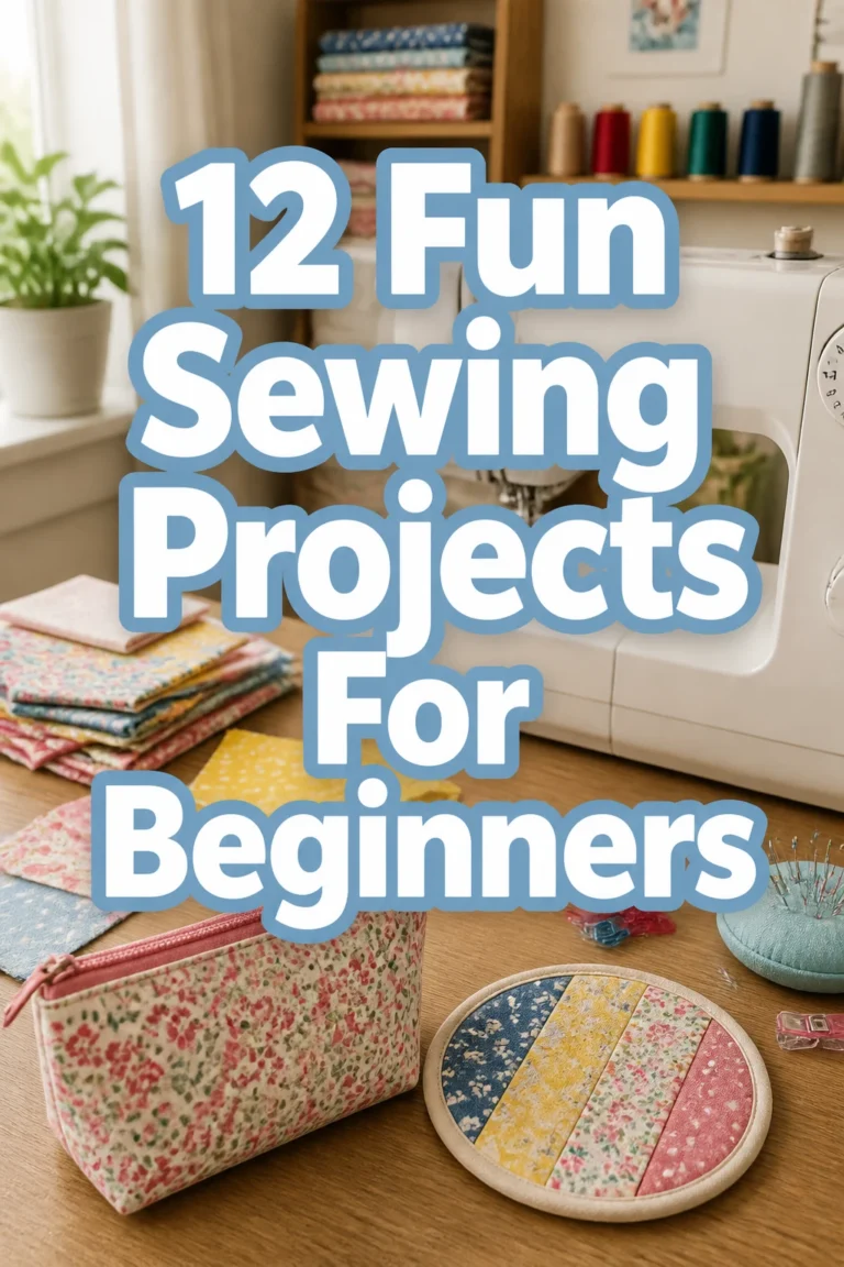 12 Fun Sewing Projects For Beginners