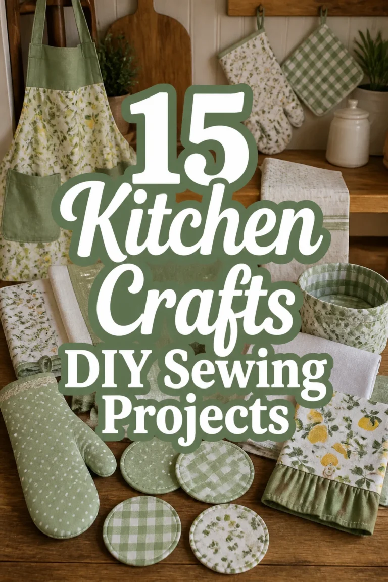 15 Kitchen Crafts DIY Sewing Projects