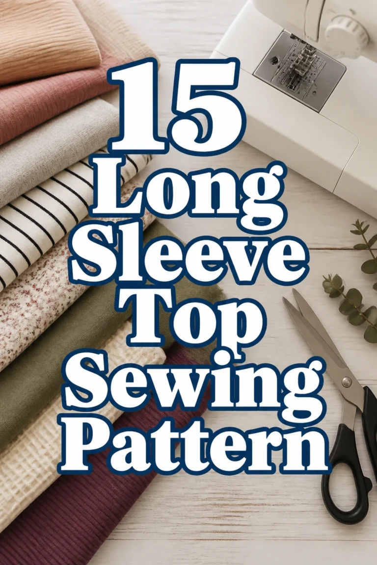 15 Long Sleeve Top Sewing Pattern