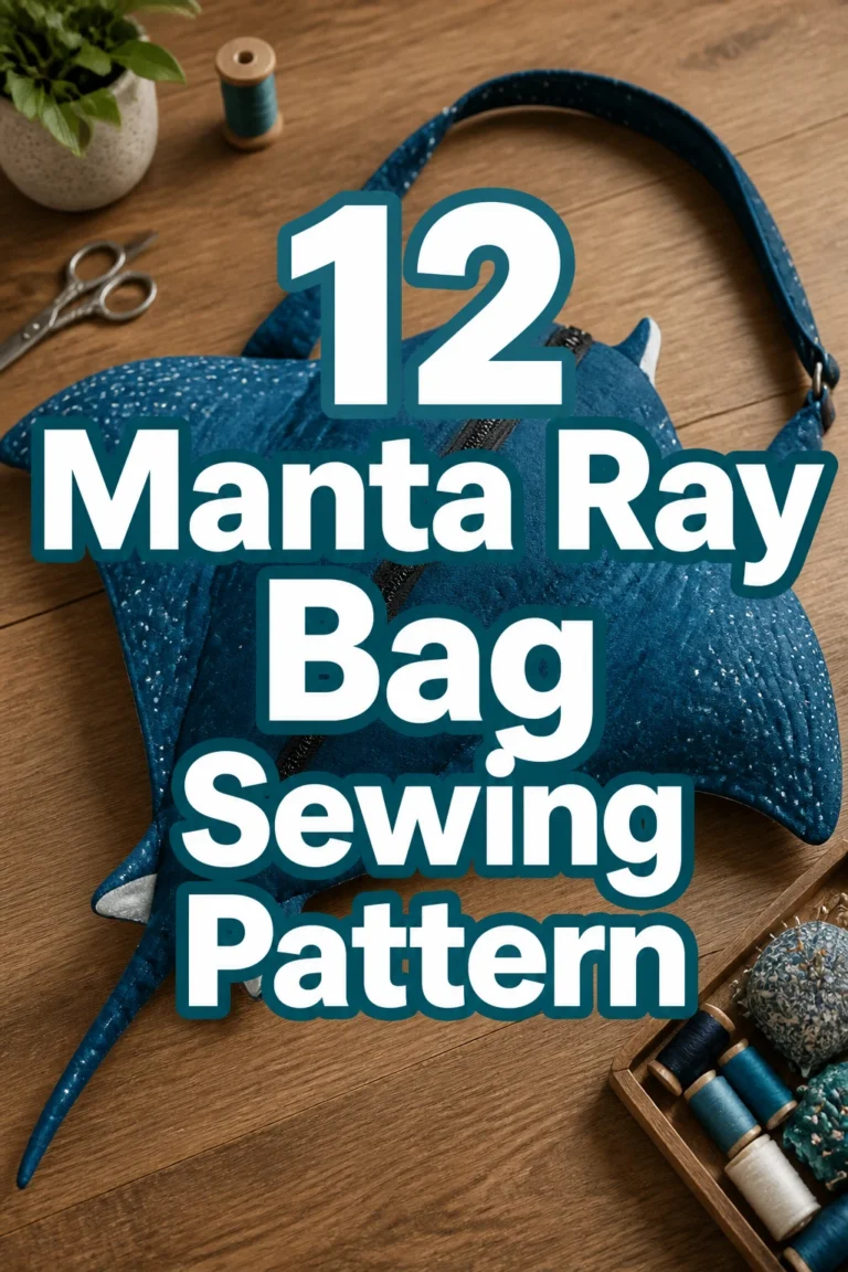 12 Manta Ray Bag Sewing Pattern