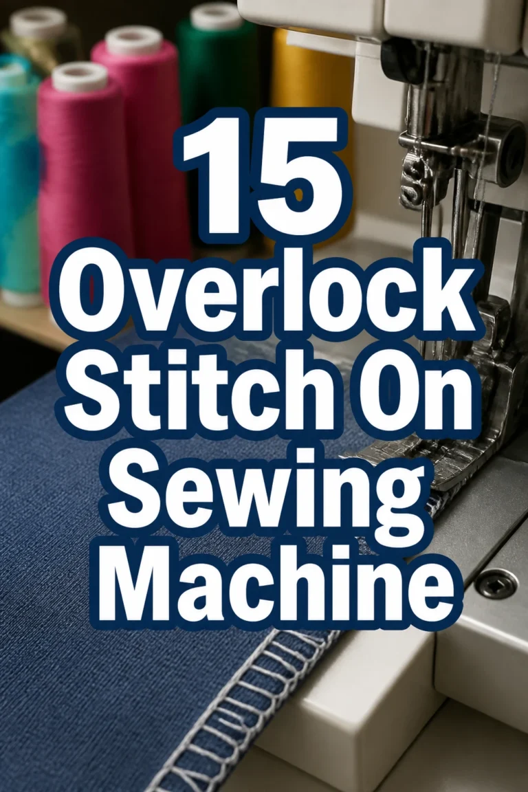 15 Overlock Stitch On Sewing Machine