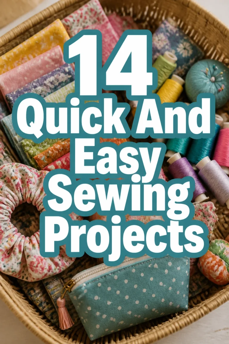 14 Quick And Easy Sewing Projects