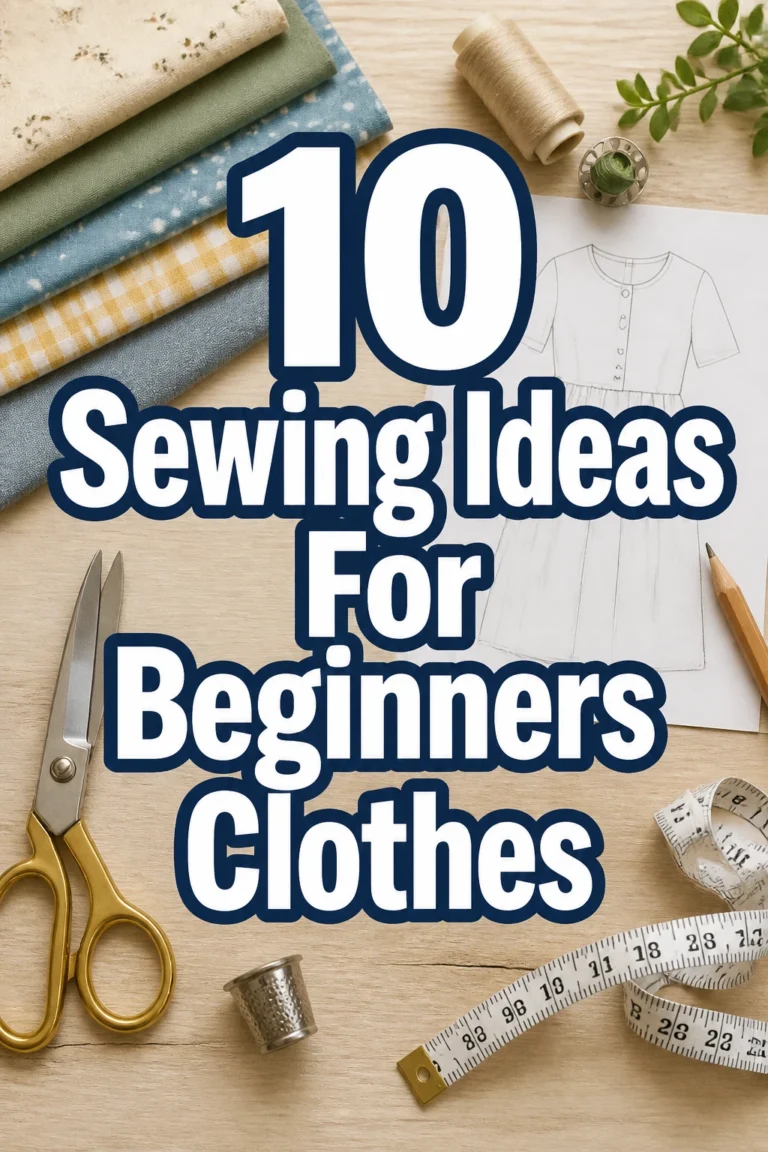 10 Sewing Ideas For Beginners Clothes