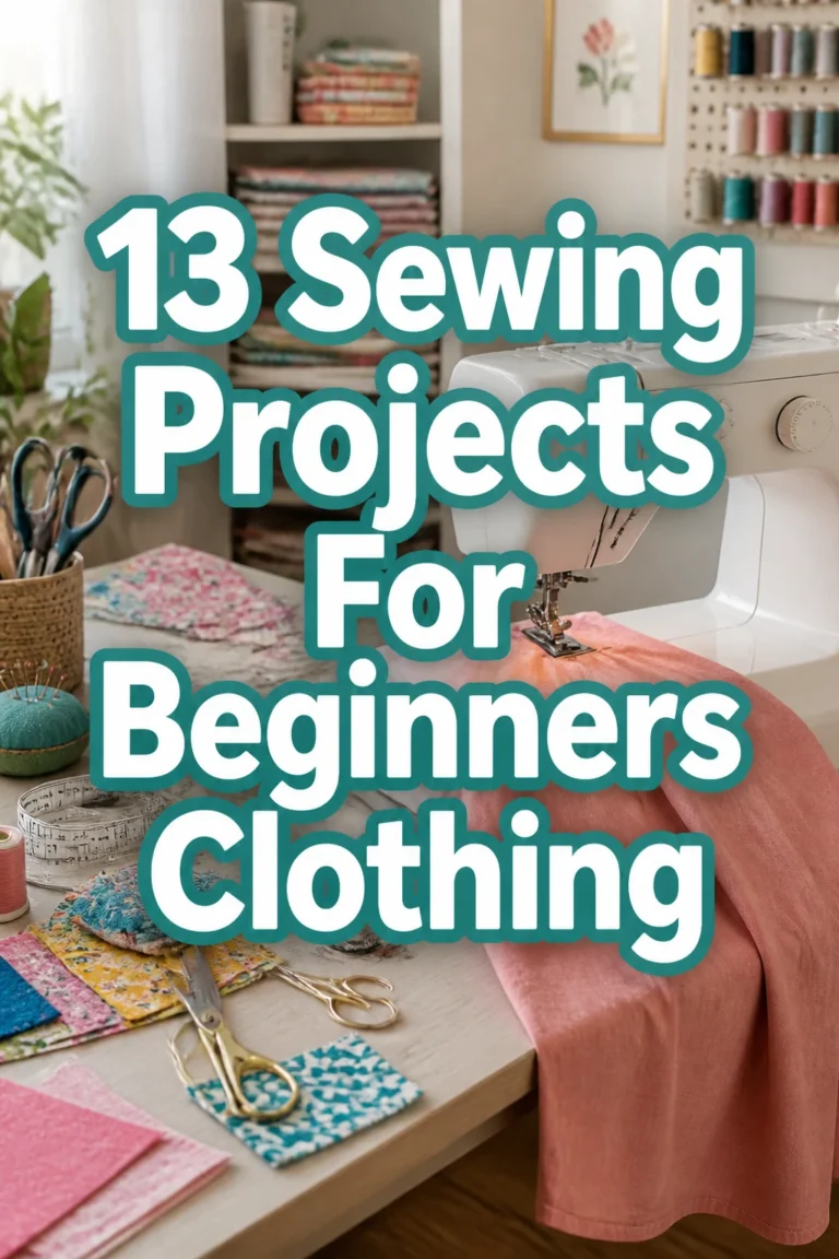 13 Sewing Projects For Beginners Clothing