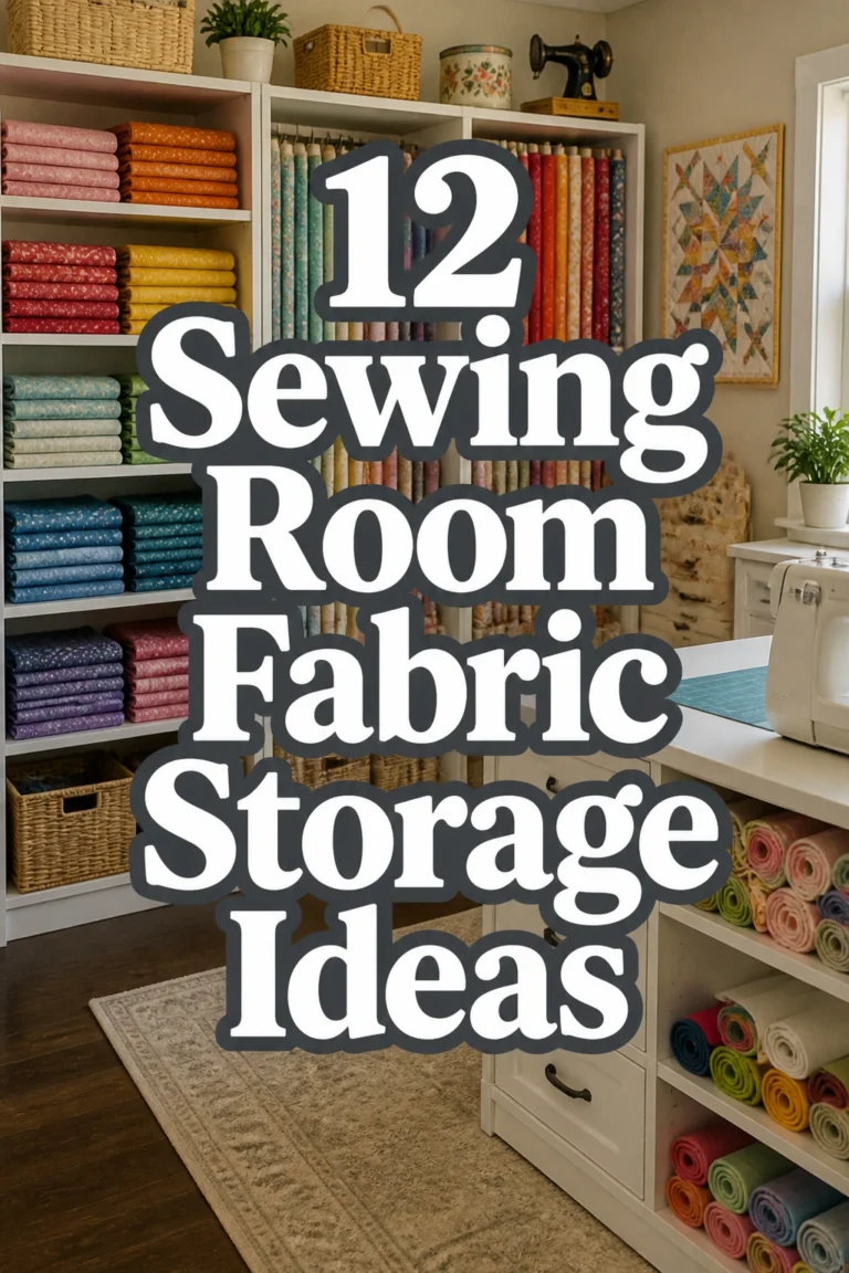 12 Sewing Room Fabric Storage Ideas