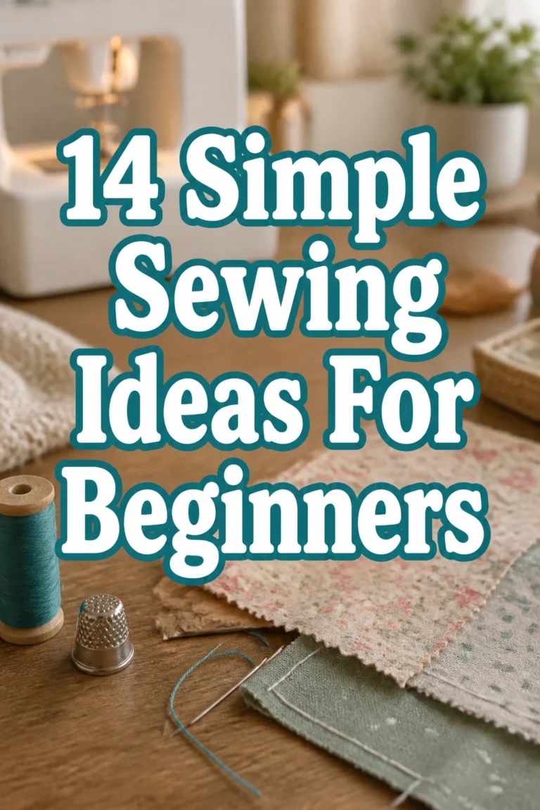 14 Simple Sewing Ideas For Beginners