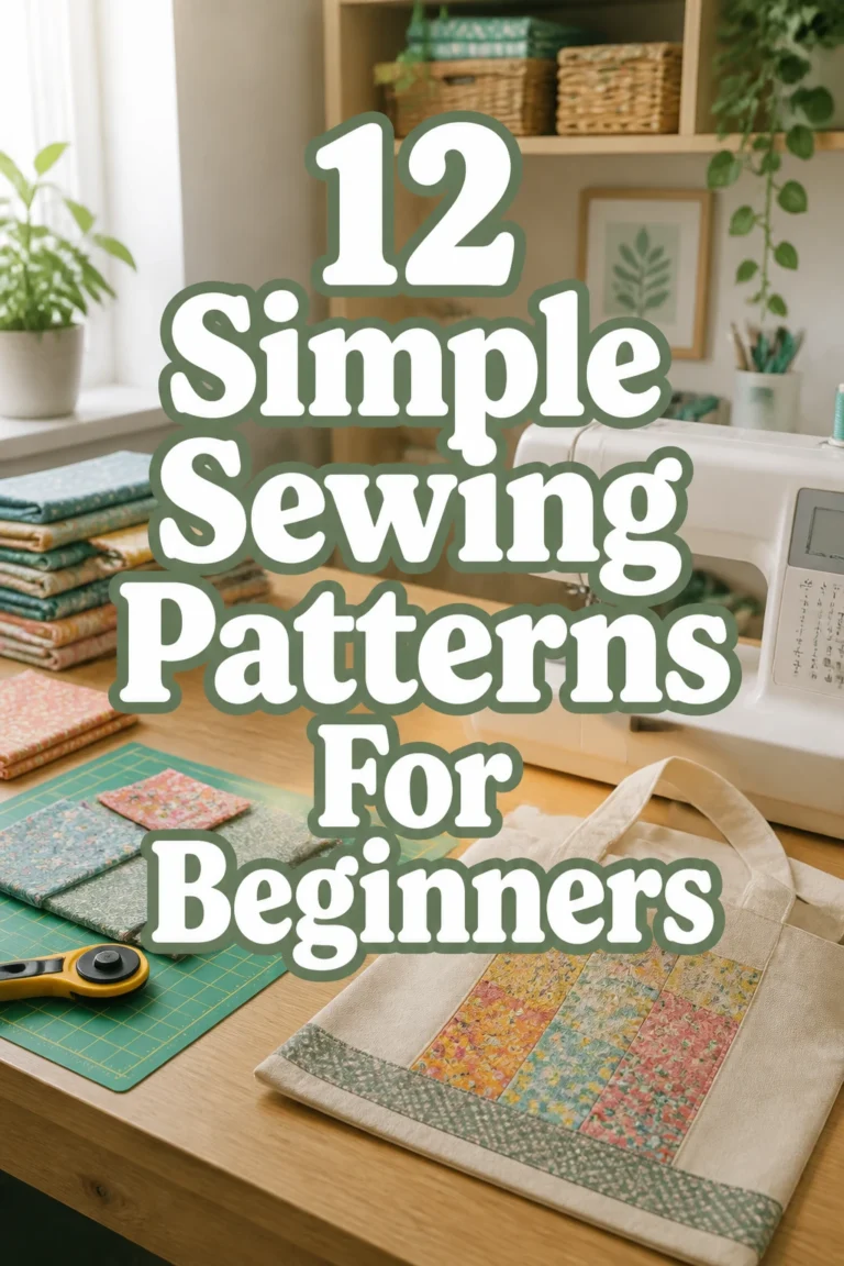 12 Simple Sewing Patterns For Beginners