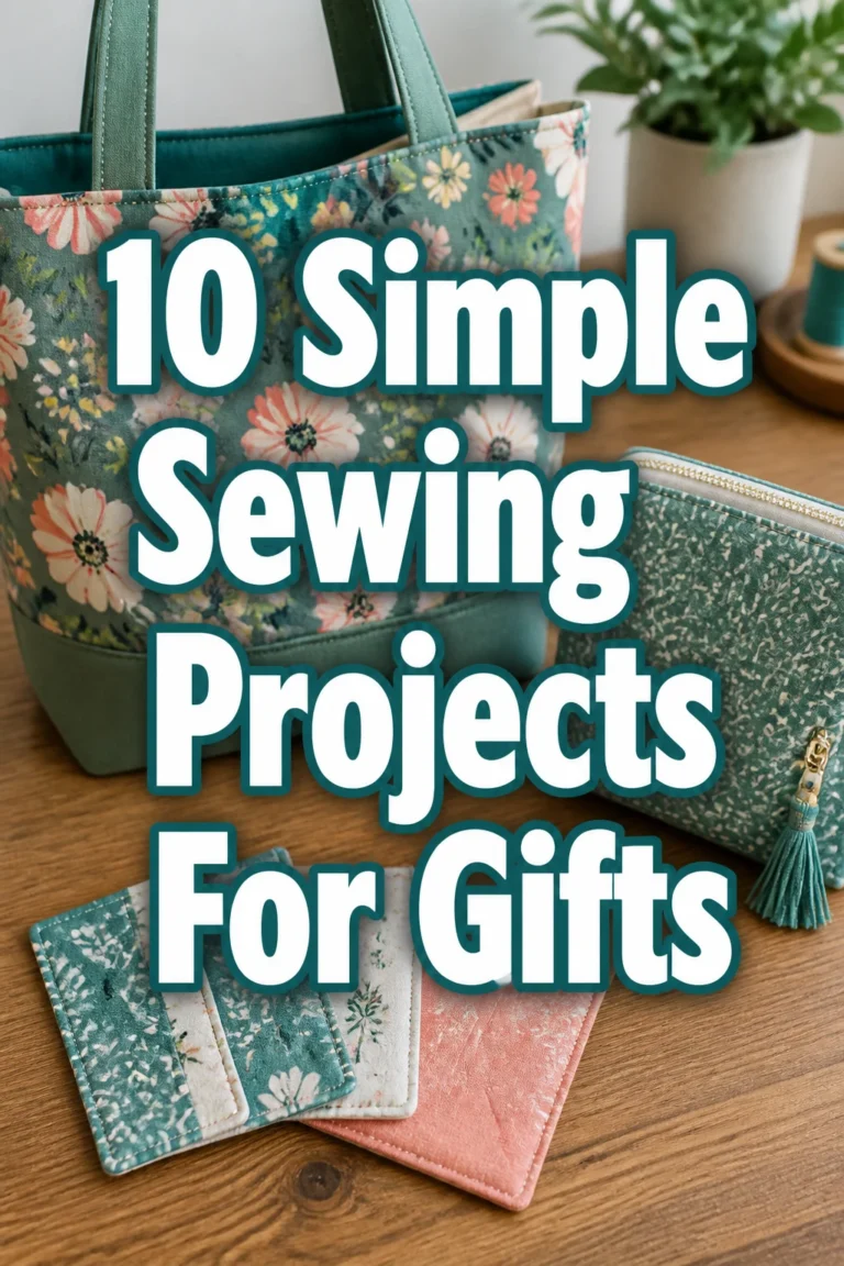 10 Simple Sewing Projects For Gifts