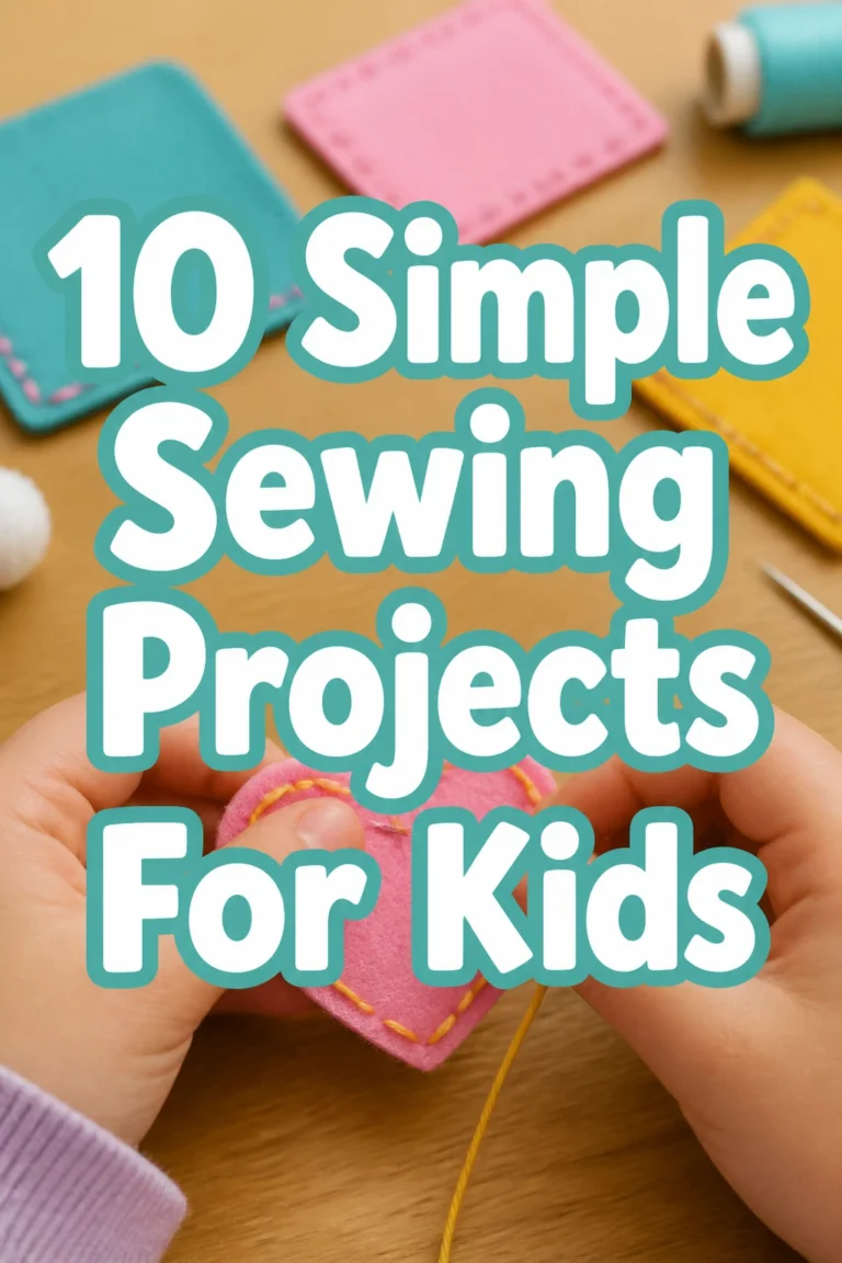10 Simple Sewing Projects For Kids