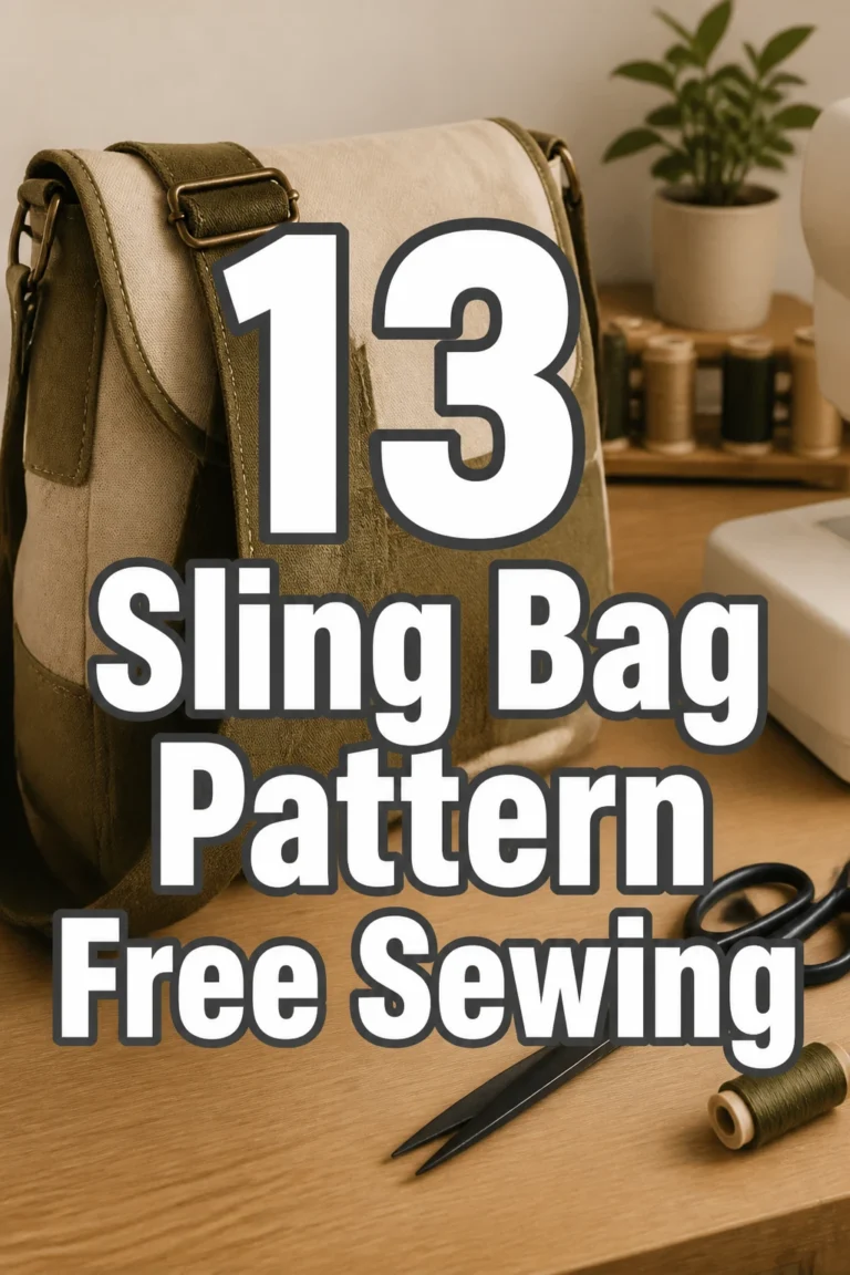 13 Sling Bag Pattern Free Sewing