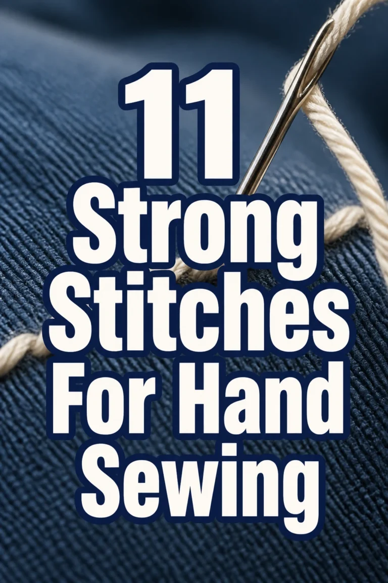 11 Strong Stitches For Hand Sewing