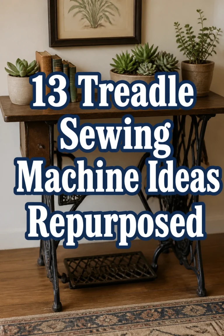 13 Treadle Sewing Machine Ideas Repurposed