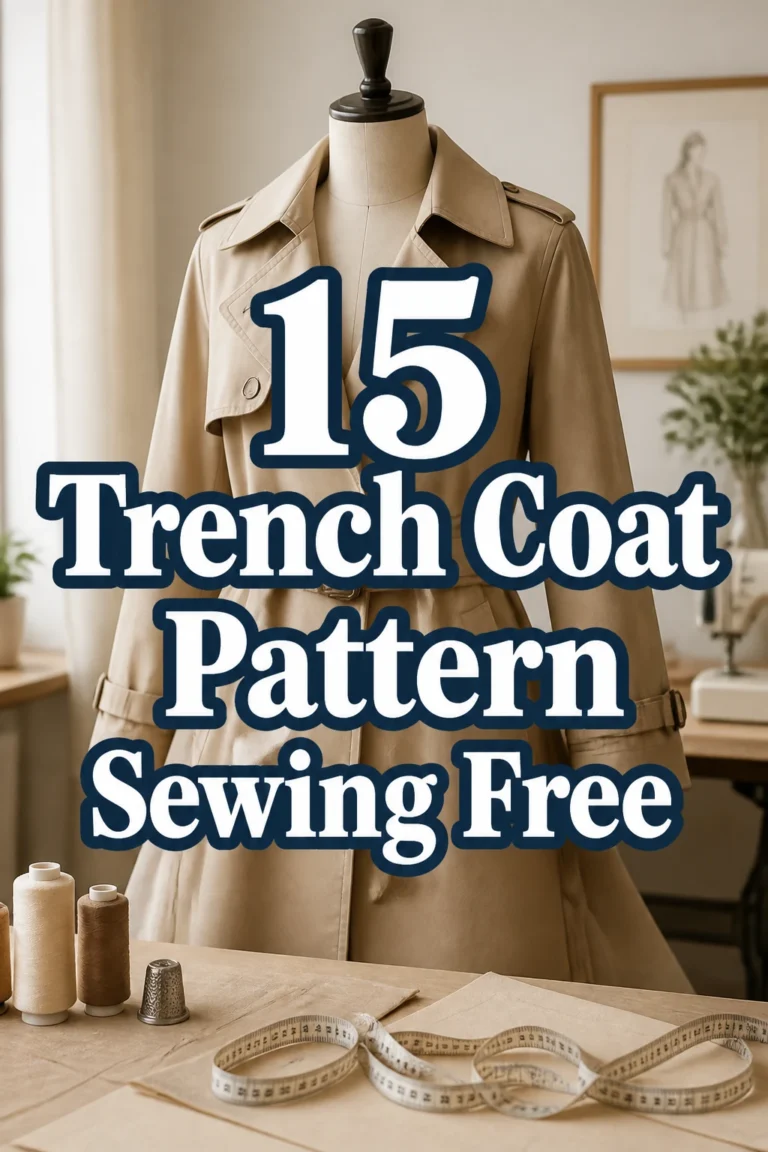 15 Trench Coat Pattern Sewing Free